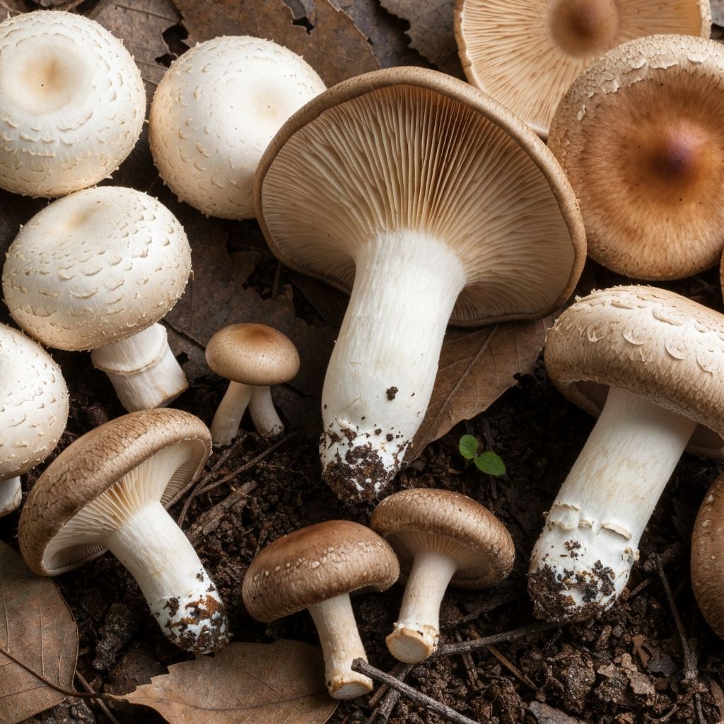 Variétés de champignons frais